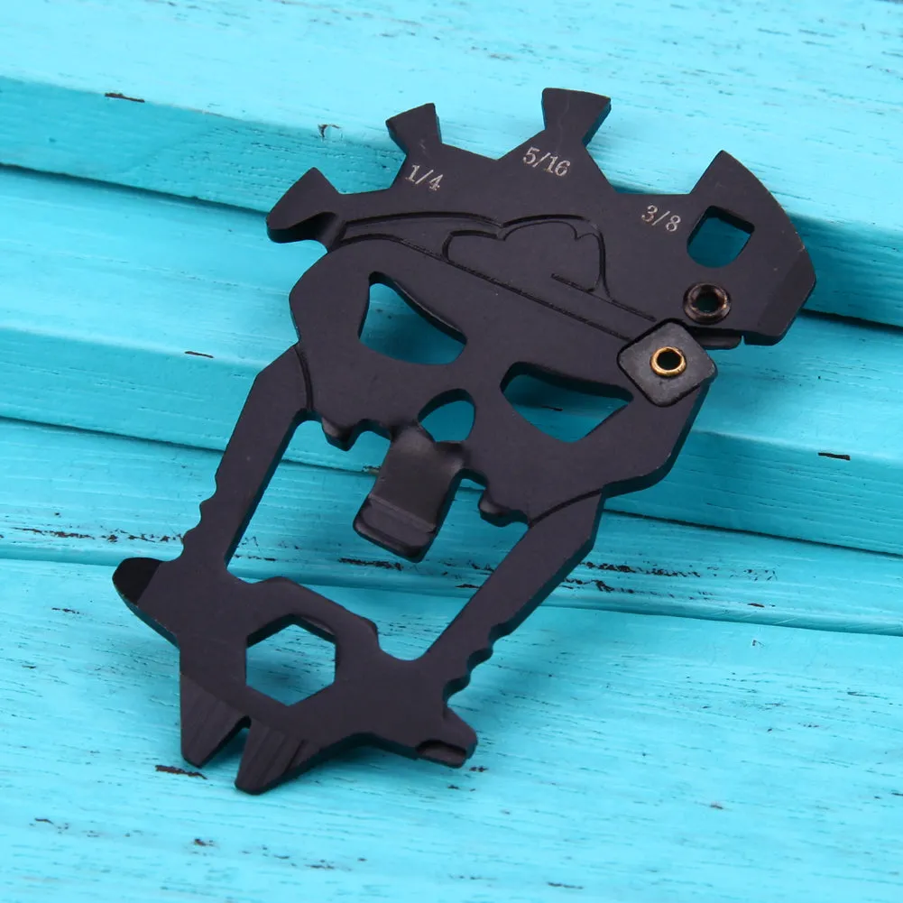 12 in 1 EDC Skull Style Camping Outdoor Multifunction Tools