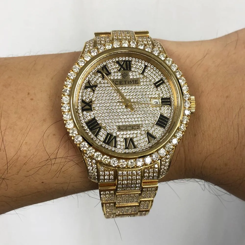 12.00 Carat Diamond Hip Hop Watch IceTime