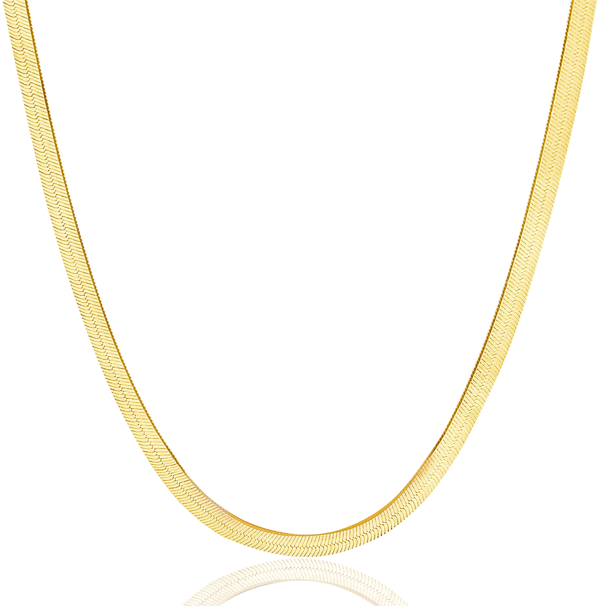 14K Gold Grand Herringbone Necklace