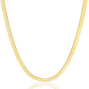 14K Gold Grand Herringbone Necklace