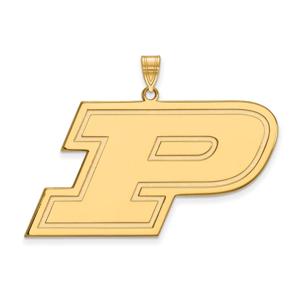 14k Yellow Gold Purdue XL Initial P Pendant