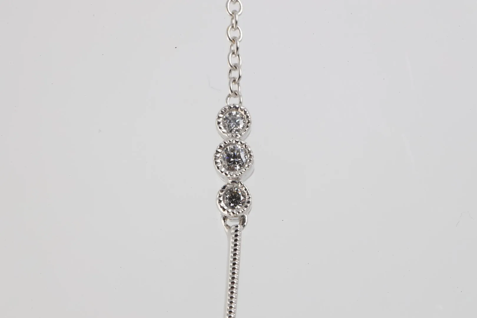 16'' 14k White Gold .93tcw Diamond Necklace (8.98g.)