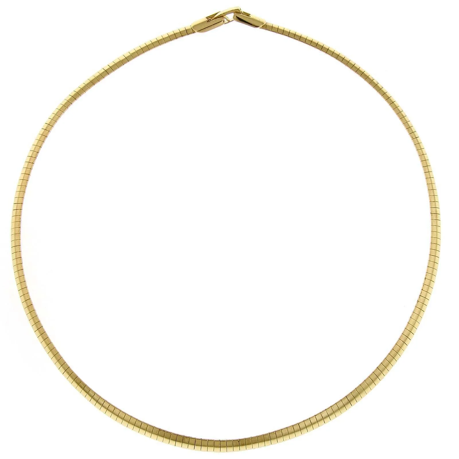 2028 Jewelry Gold Coil Omega Necklace 16