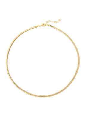 925 Gold Herringbone Chain Necklace