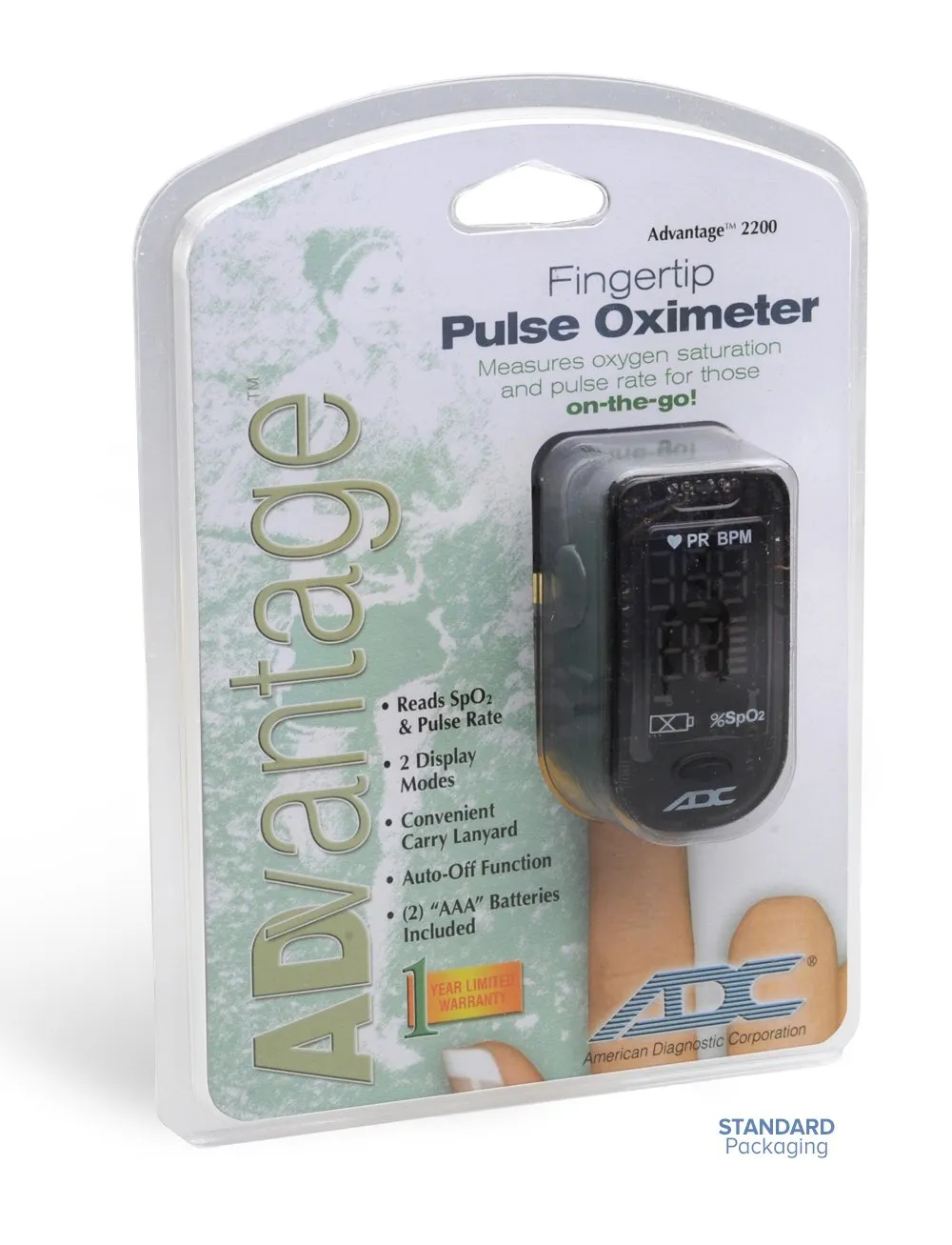 ADC Advantage 2200 Fingtertip Pulse Oximeter