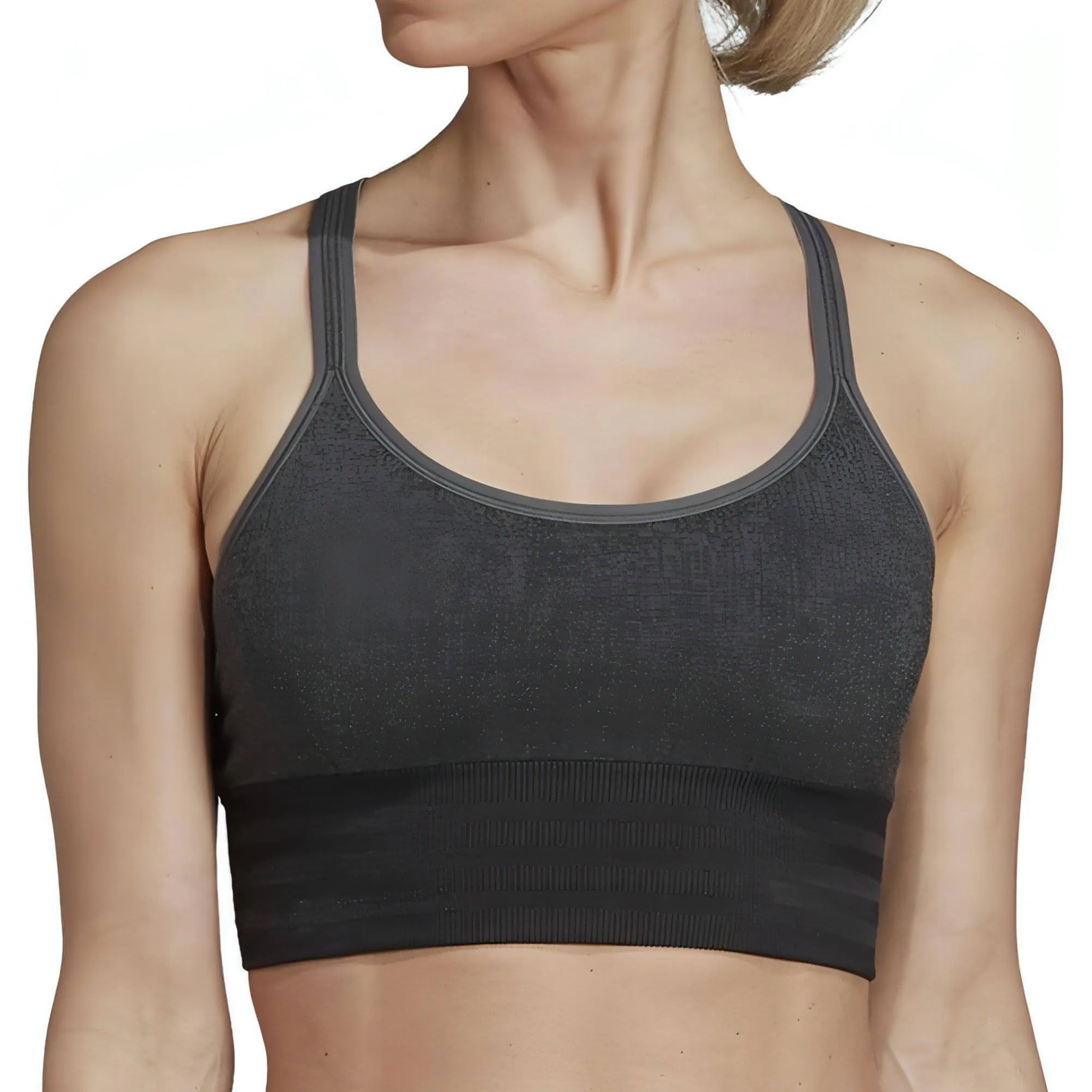 adidas All Me PrimeKnit FLW Womens Sports Bra - Grey