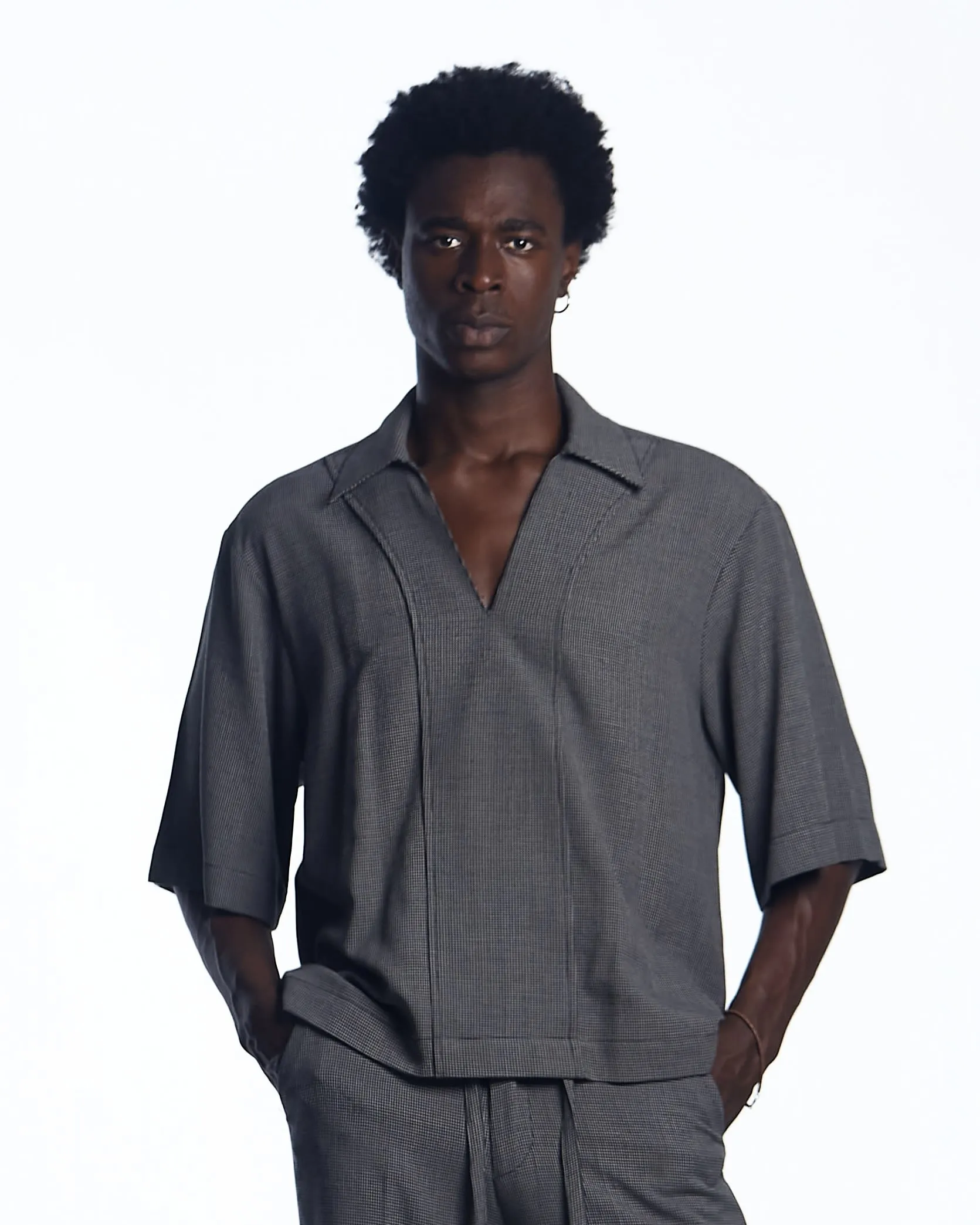 AJABENG Yamoah Cotton Blend Shirt