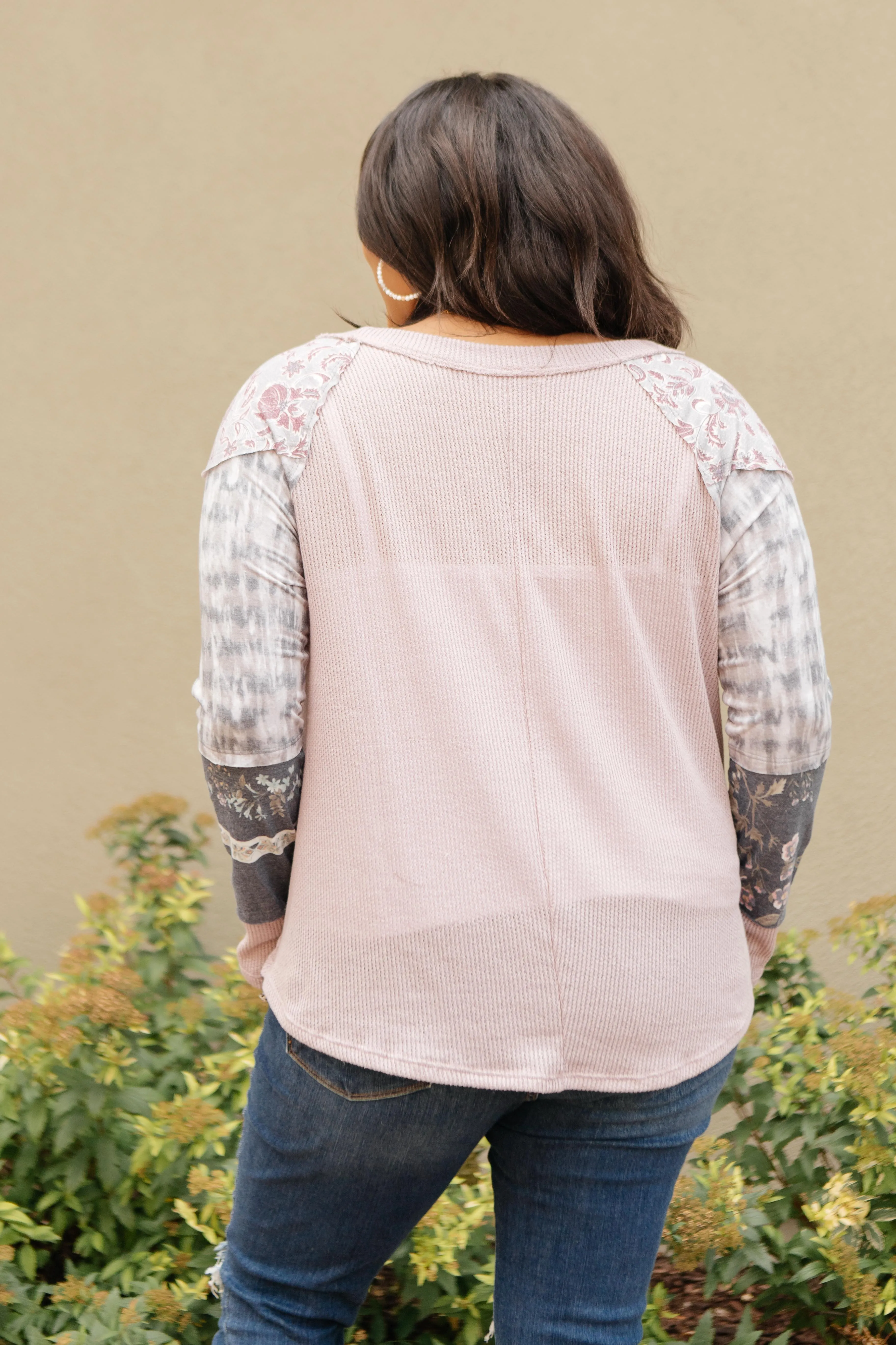 All About The Details Top in Dusty Lavender - On Hand