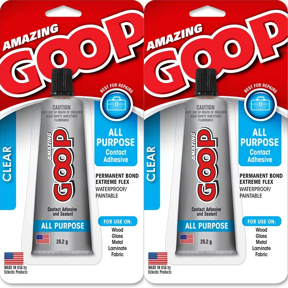 Amazing GOOP All Purpose Adhesive Glue Contact 26.2g Clear Glue Pack 2