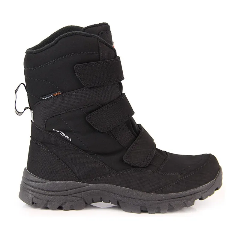 American Club black waterproof trekking snow boots