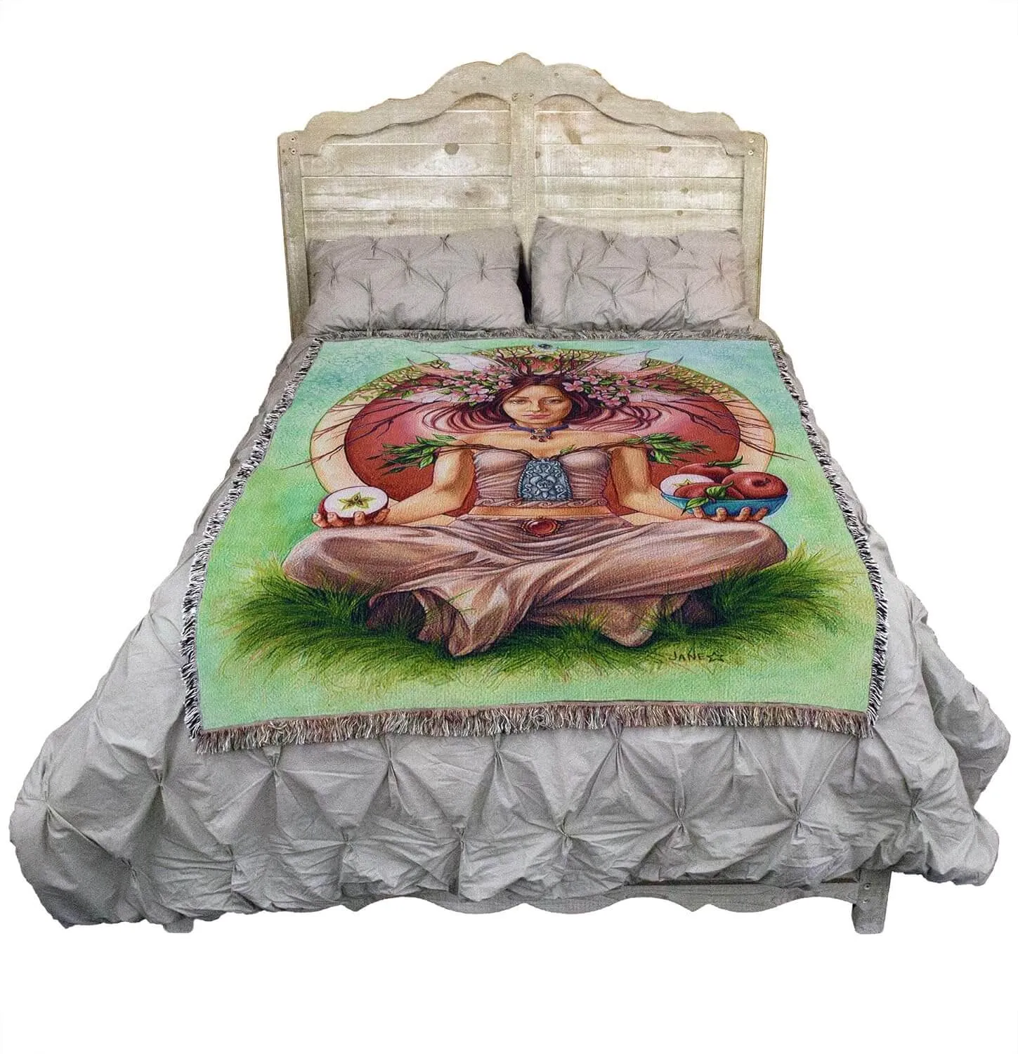 Apple Tree Fae Tapestry Blanket