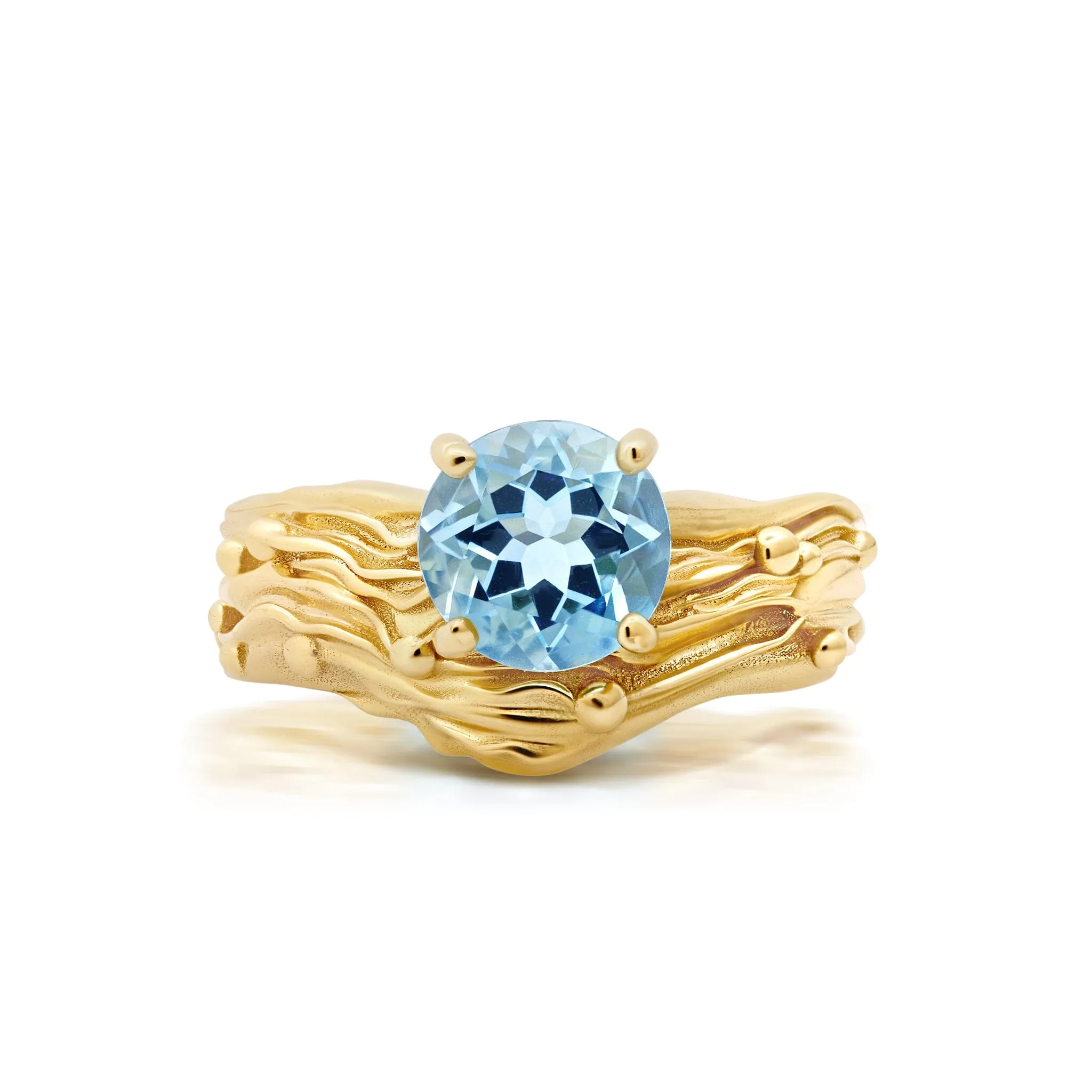 Aquamarine Water Ring