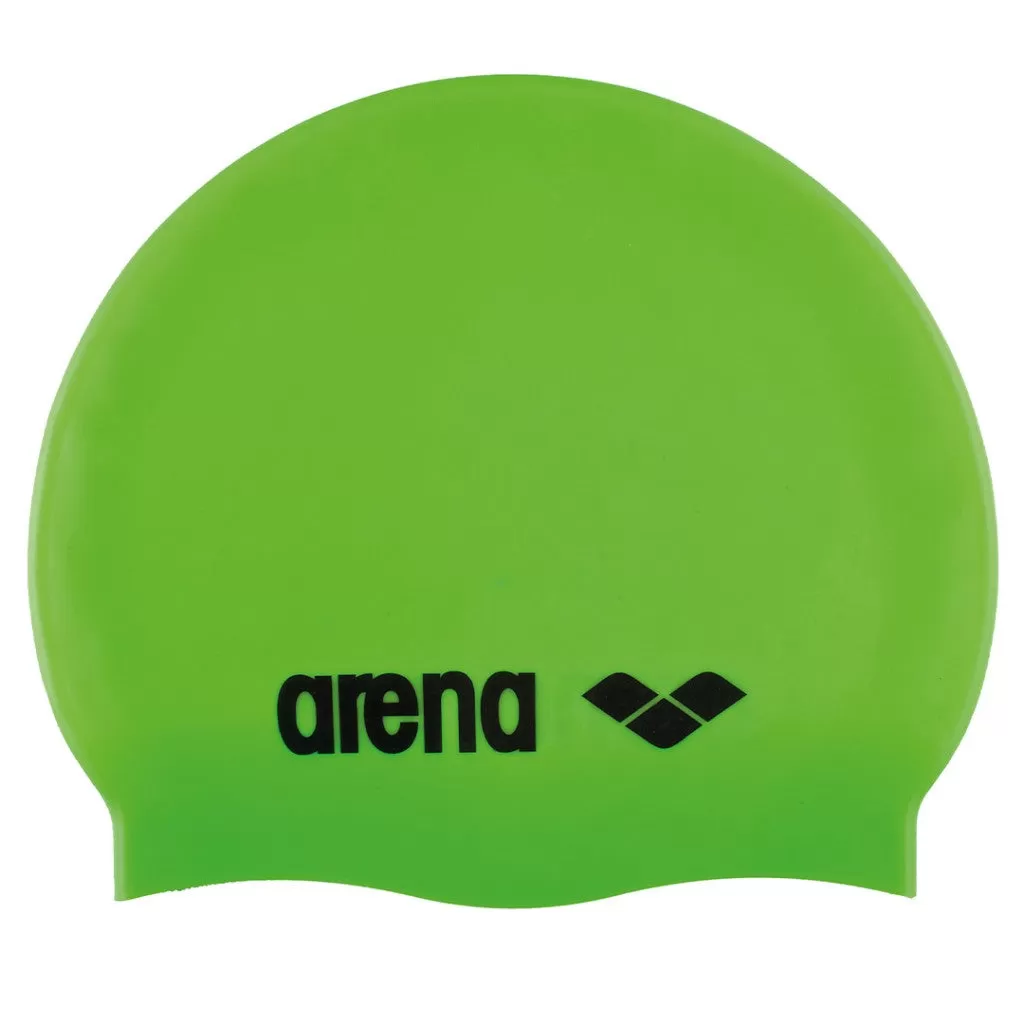 Arena Classic Silicone Jr Cap | Acid Lime - Black