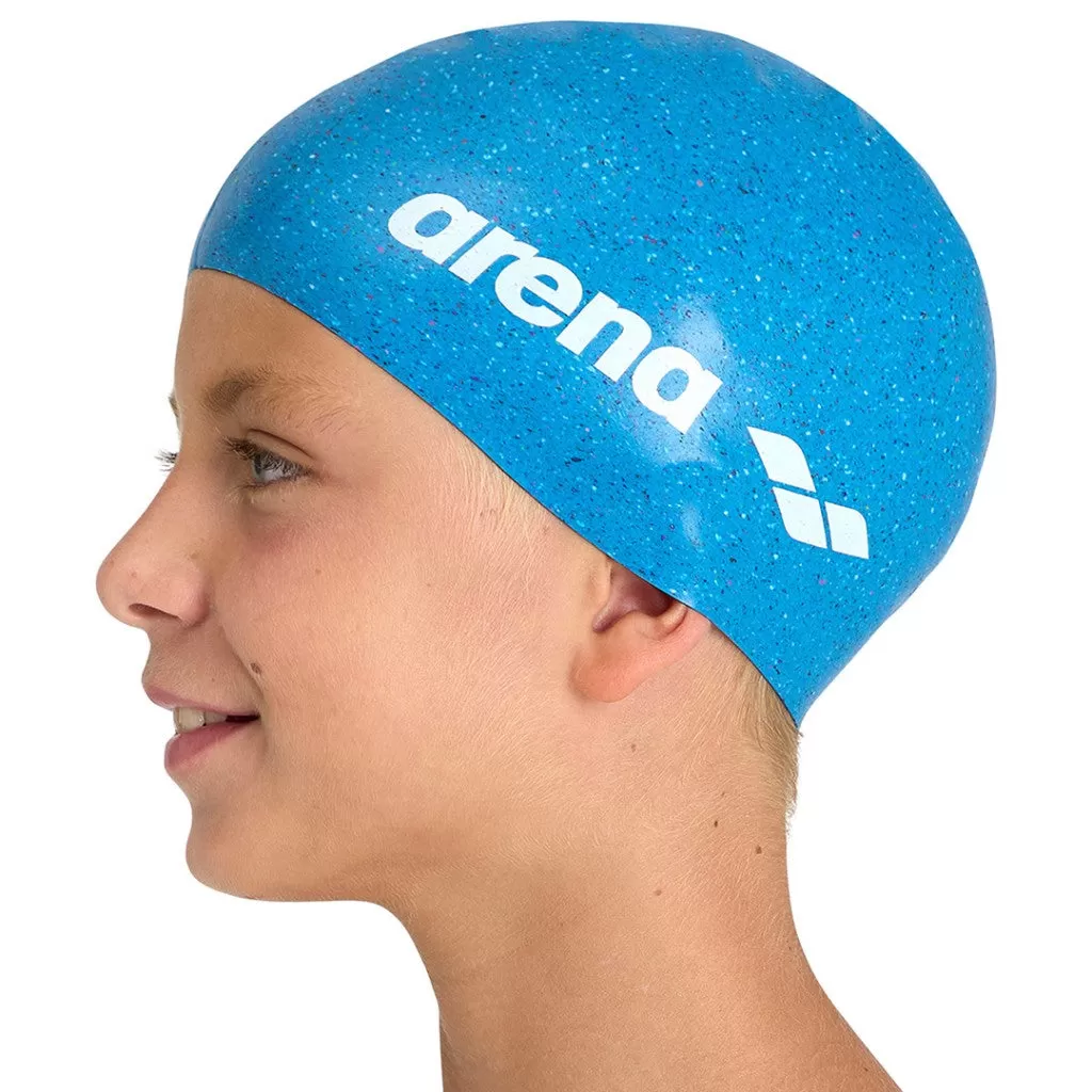 Arena Silicone Jr Cap | Blue Multi