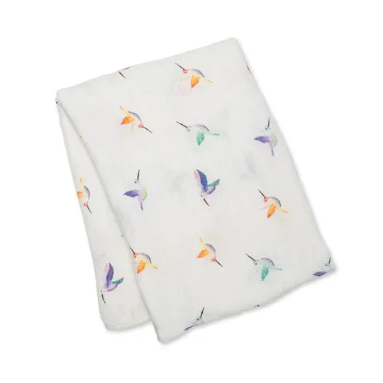 Bamboo Swaddle, Hummingbirds