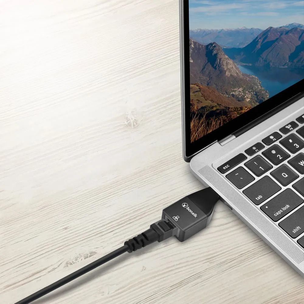 Bonelk USB-C to Gigabit Adapter (Black)