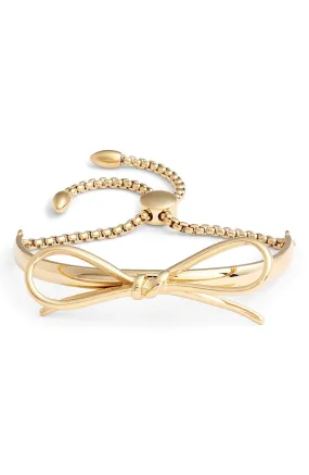 Bow Adjustable Cuff Bracelet