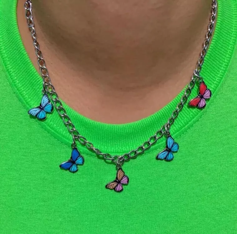 Butterflies Chain Necklace