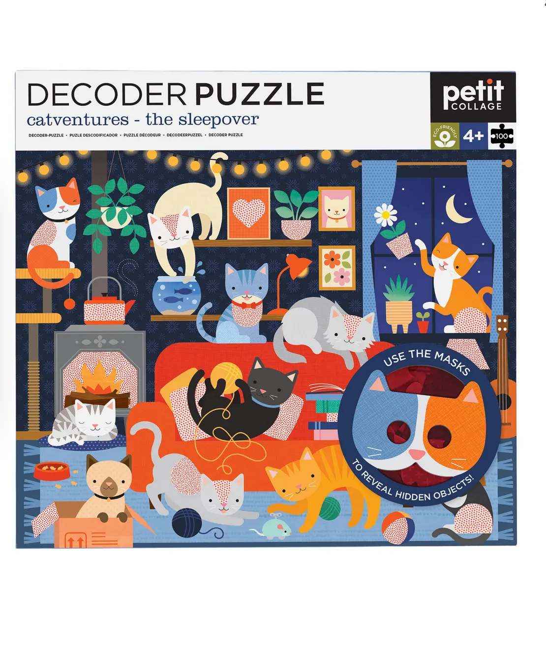 Catventures - The Sleepover: 100-Piece Decoder Puzzle