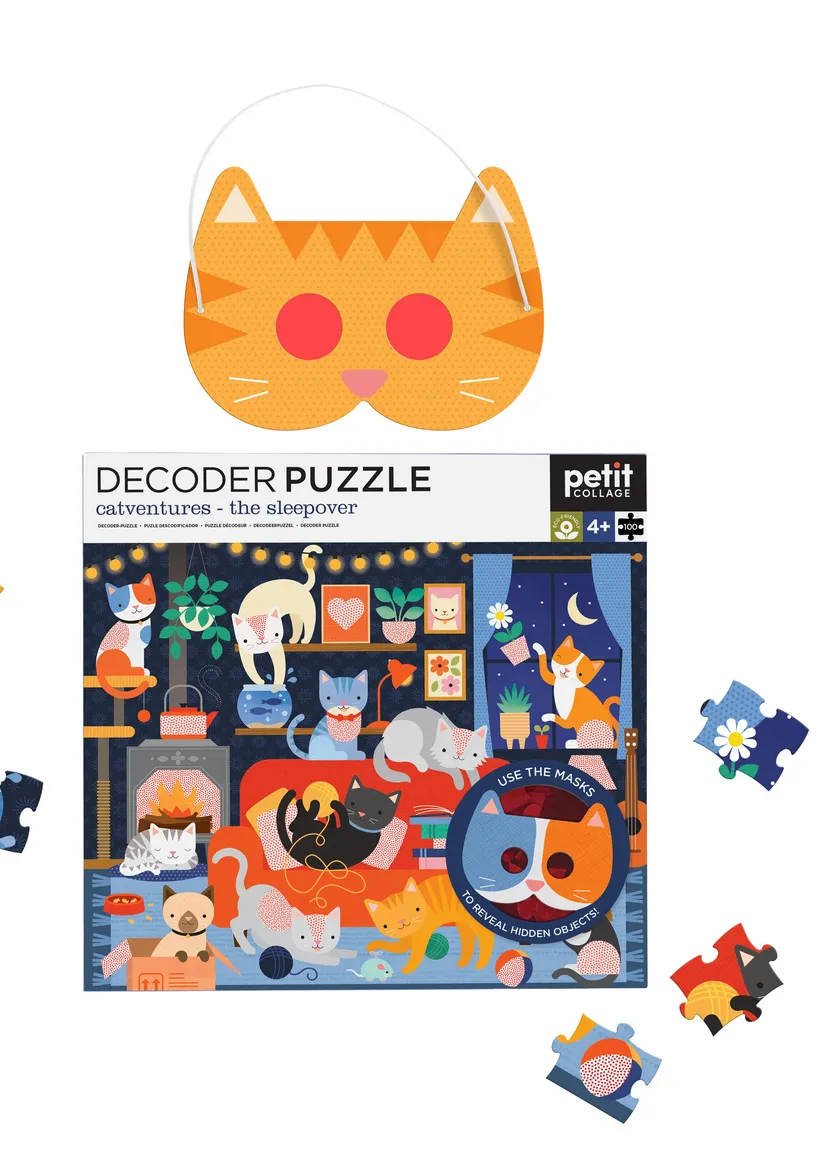 Catventures - The Sleepover: 100-Piece Decoder Puzzle