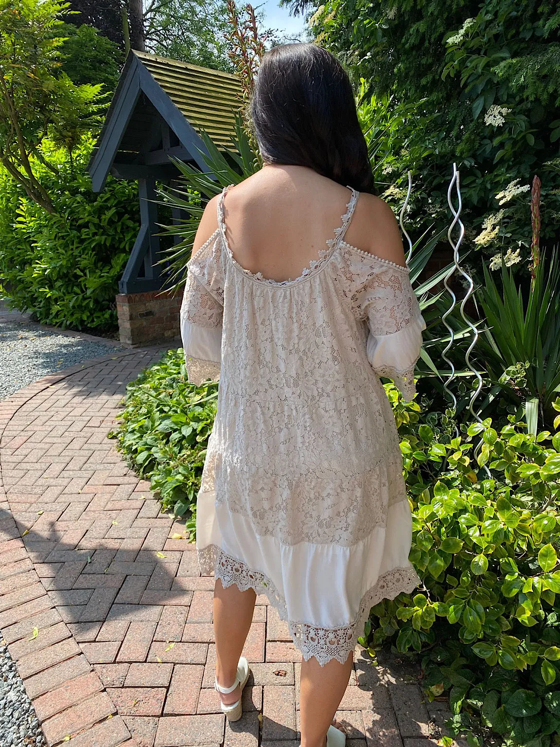 Cold Shoulder Lace Dress Florence