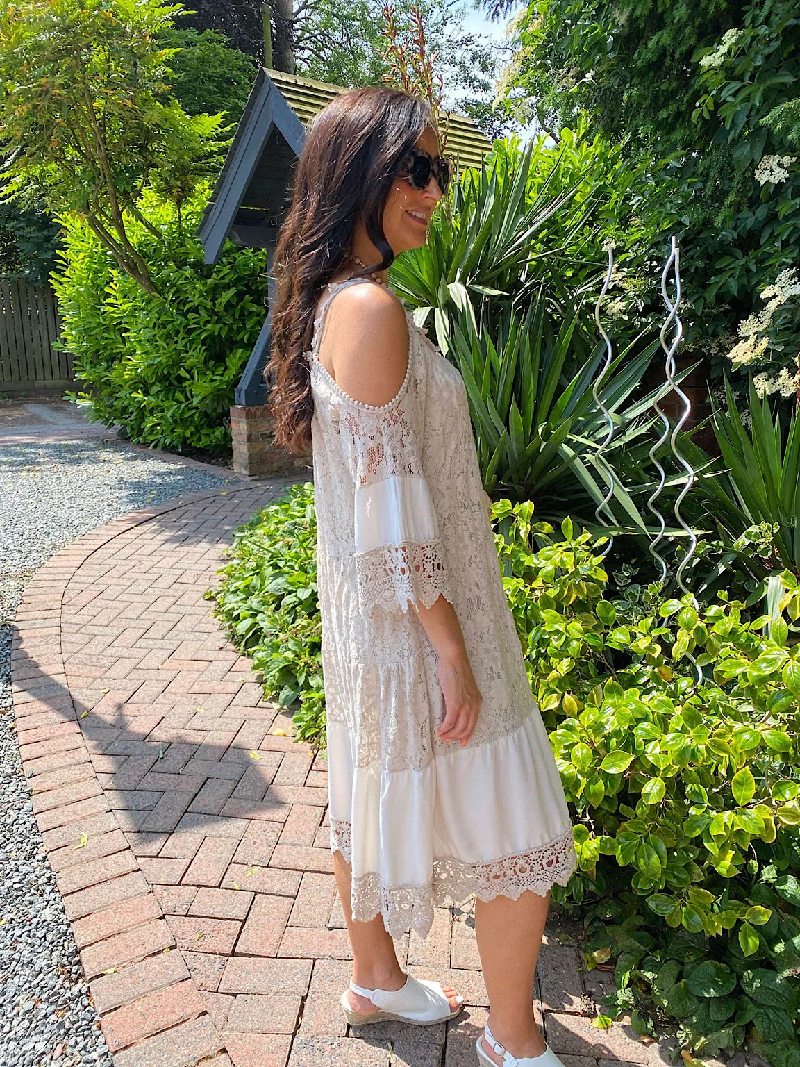 Cold Shoulder Lace Dress Florence