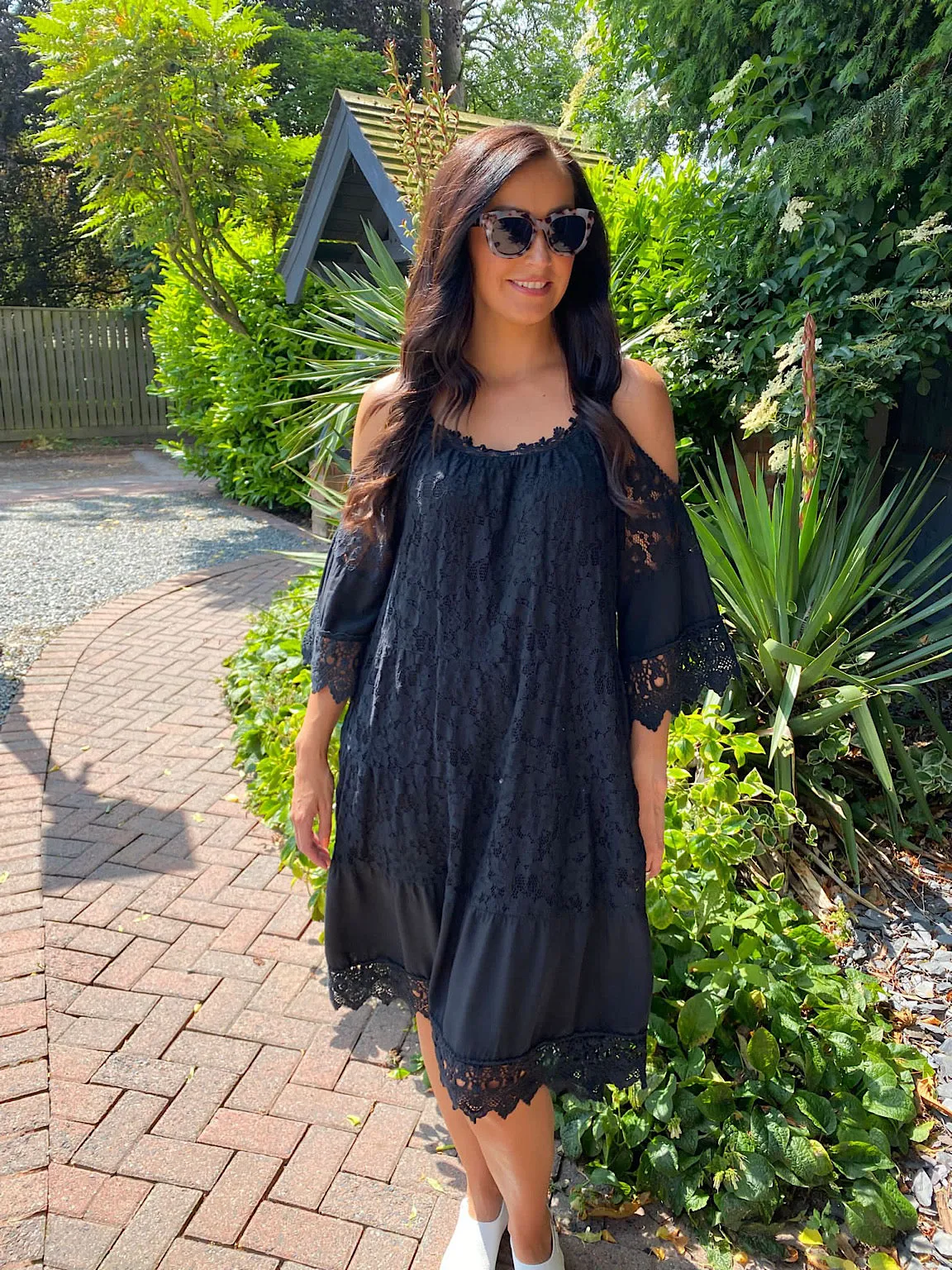 Cold Shoulder Lace Dress Florence