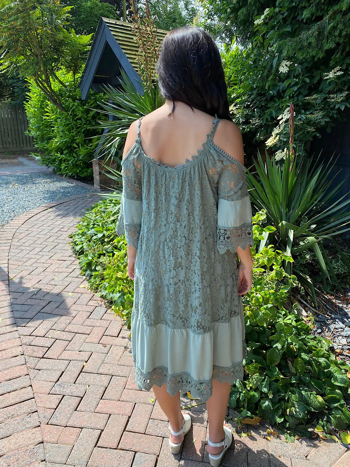 Cold Shoulder Lace Dress Florence