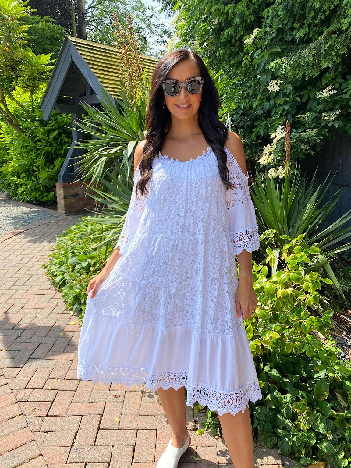 Cold Shoulder Lace Dress Florence