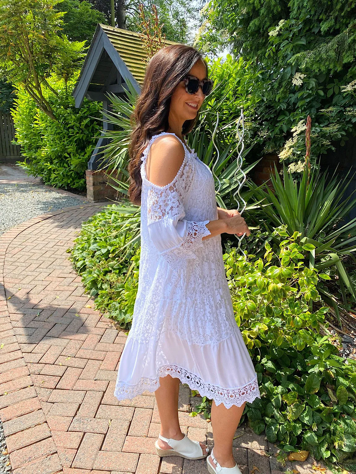 Cold Shoulder Lace Dress Florence