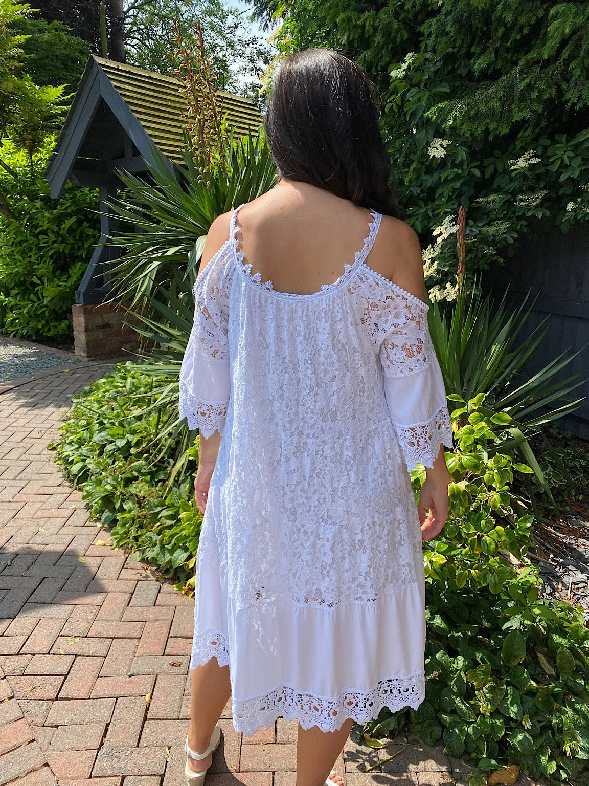 Cold Shoulder Lace Dress Florence