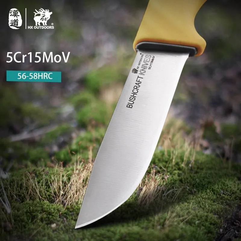 Couteau de bushcraft / survie en acier inoxydable lame 5CR15MOV HX - Bushcraft Knives