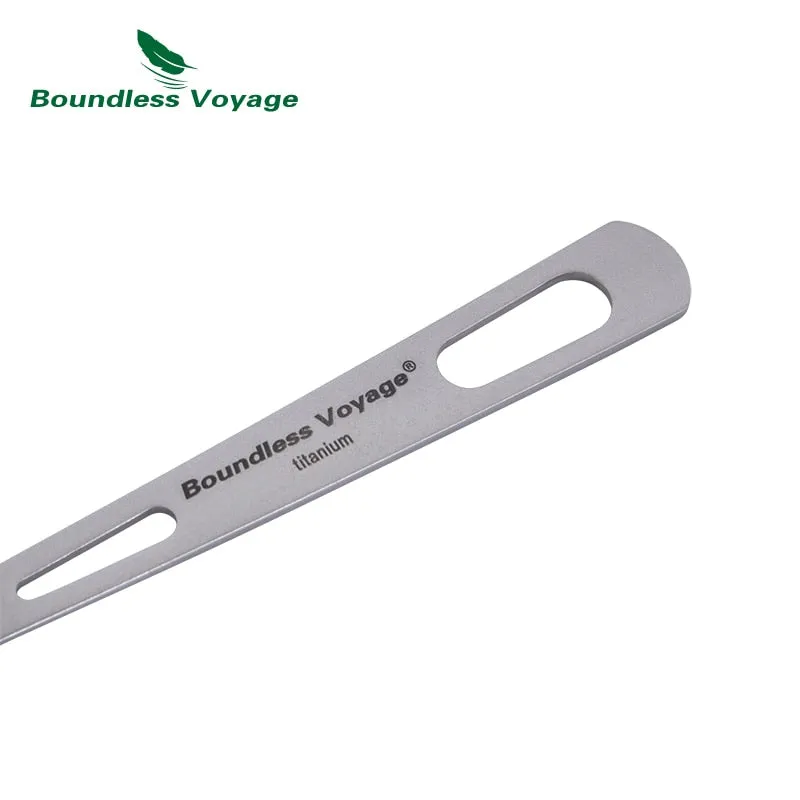 Couverts de camping en titane d'excellente qualité Boundless Voyage - Titanium cut'ery Set