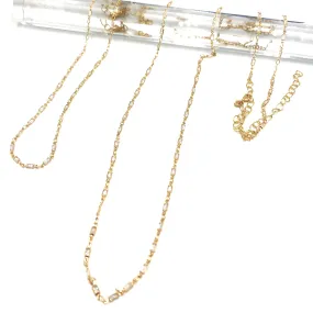 Crystal Baguette Channel Necklace - 2 lengths