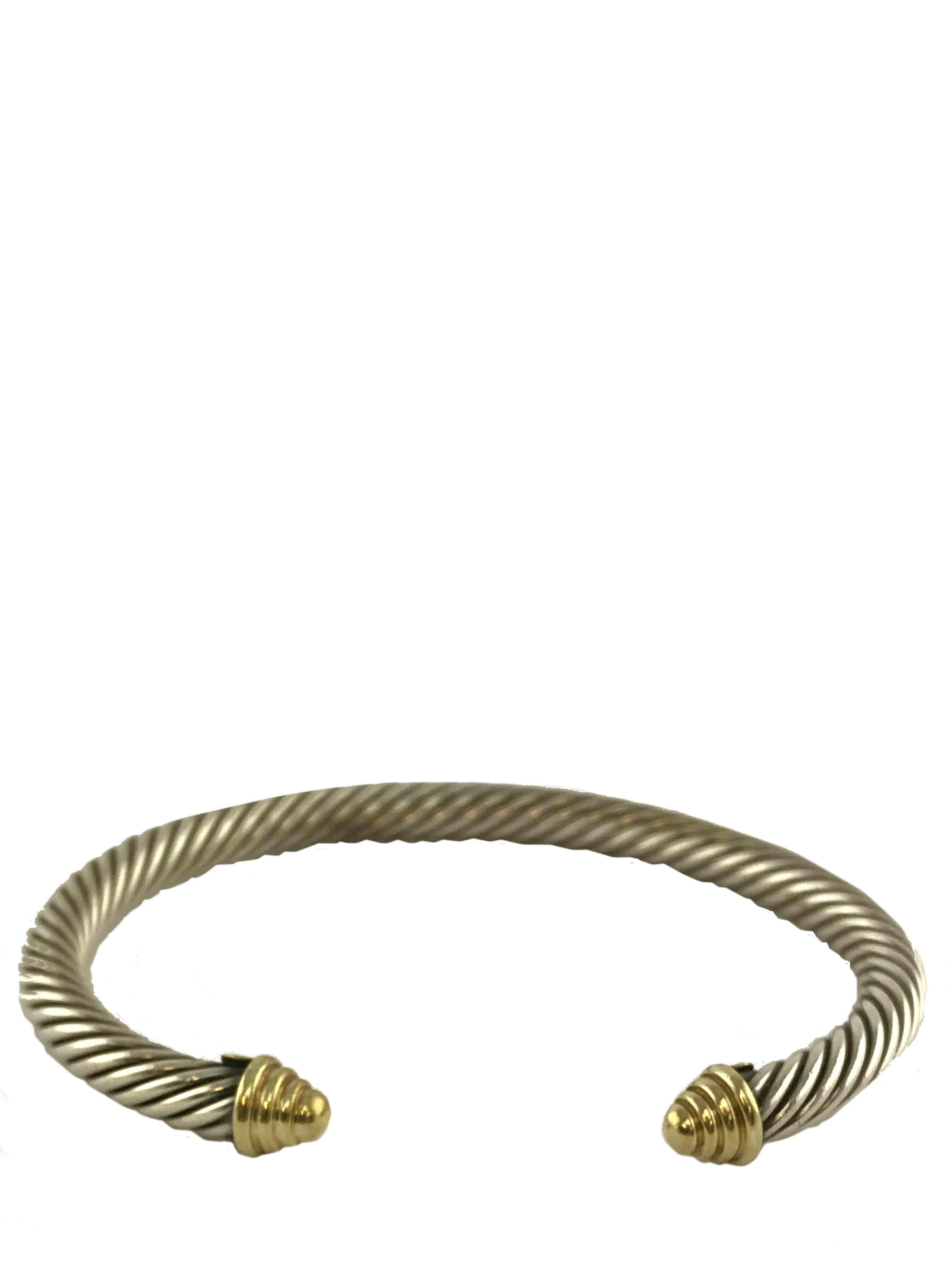 David Yurman Cable Classics Sterling Silver 14k Gold Bracelet