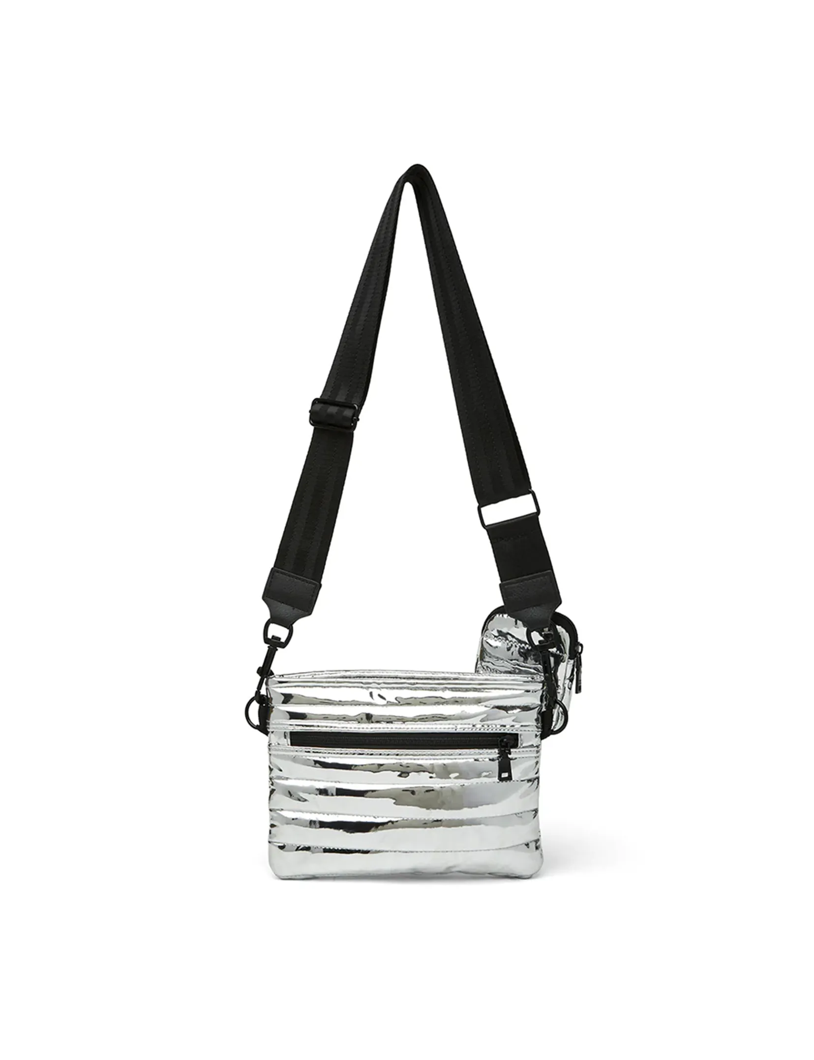 Downtown Crossbody, Silver Mirror