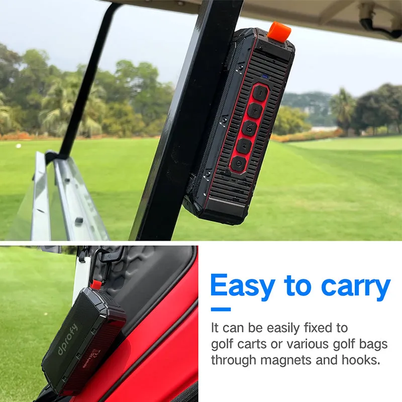 Dprofy Golf Cart Magnetic Bluetooth Speaker TWS & SD Card Function And Case