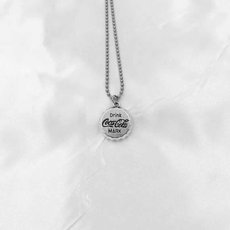 Drink Coca Cola Medallion Necklace