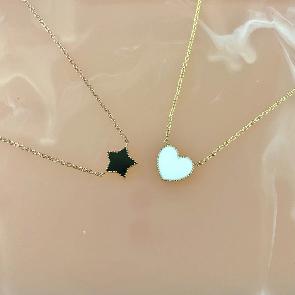 Enamel Star Necklace