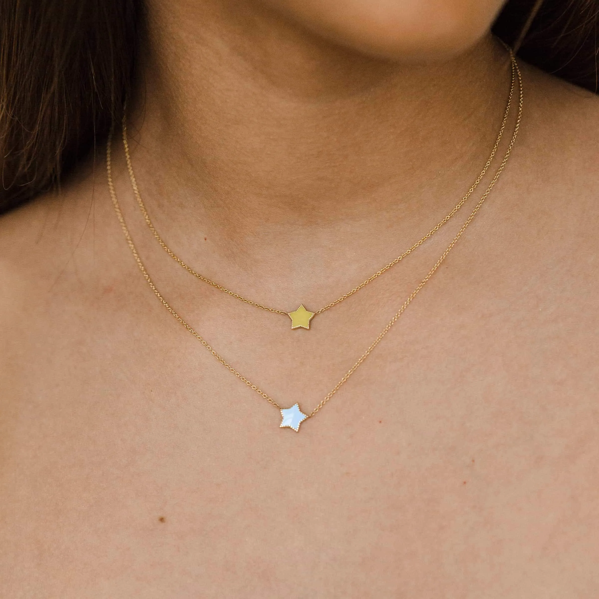 Enamel Star Necklace