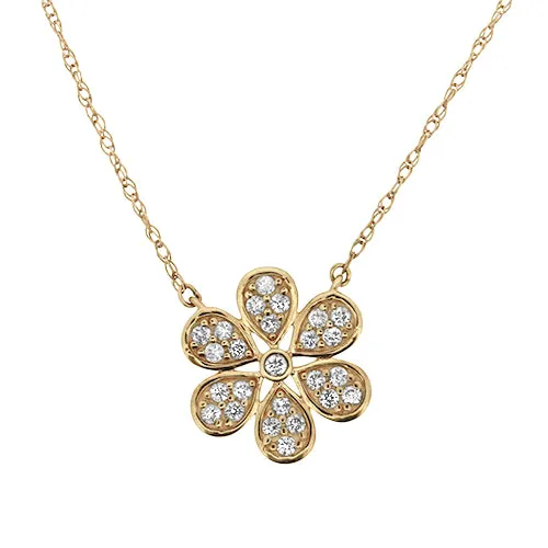 Flower Diamond Pendant