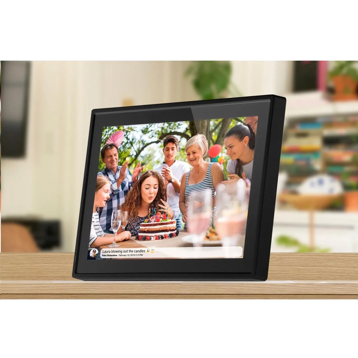 Frameo 10.1 Smart WiFi Digital Photo Video Frame Black