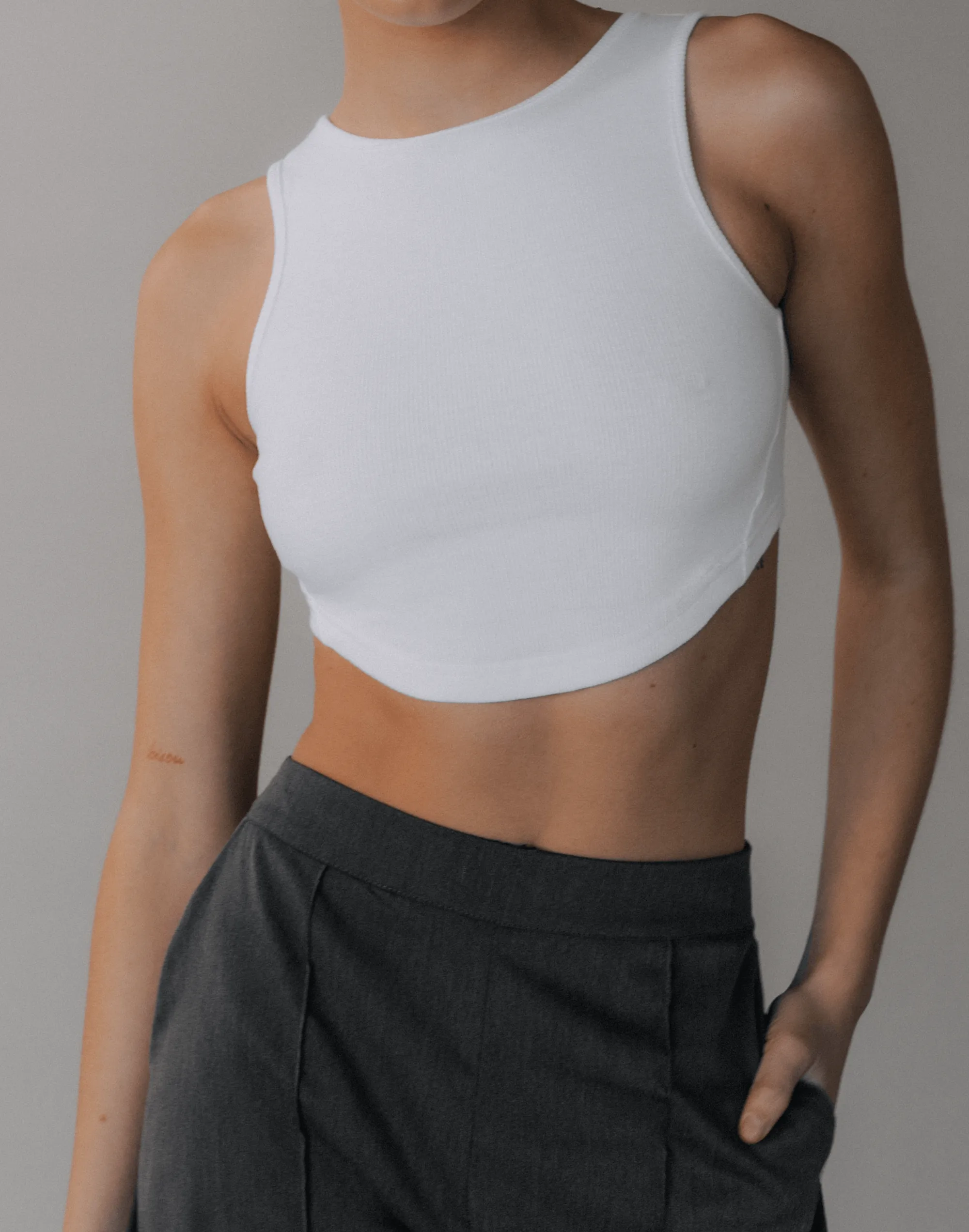 Gigi Rib Tank (White)