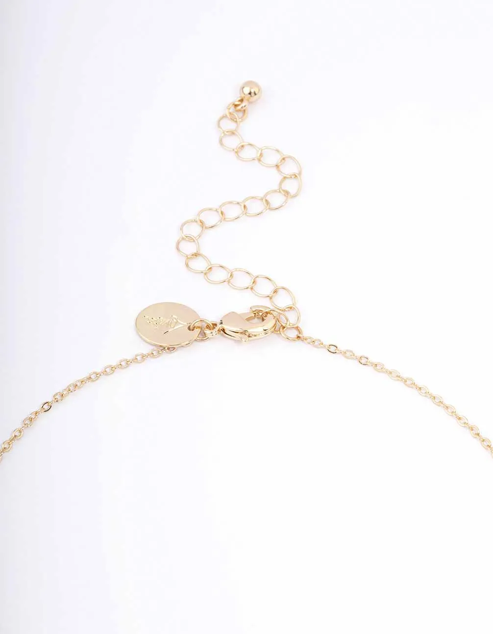 Gold & Green Mushroom Pendant Necklace