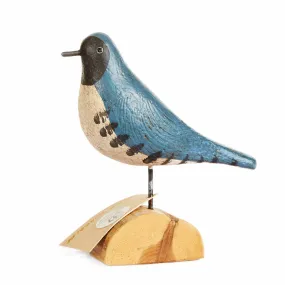 Hand Carved Blue Warbler