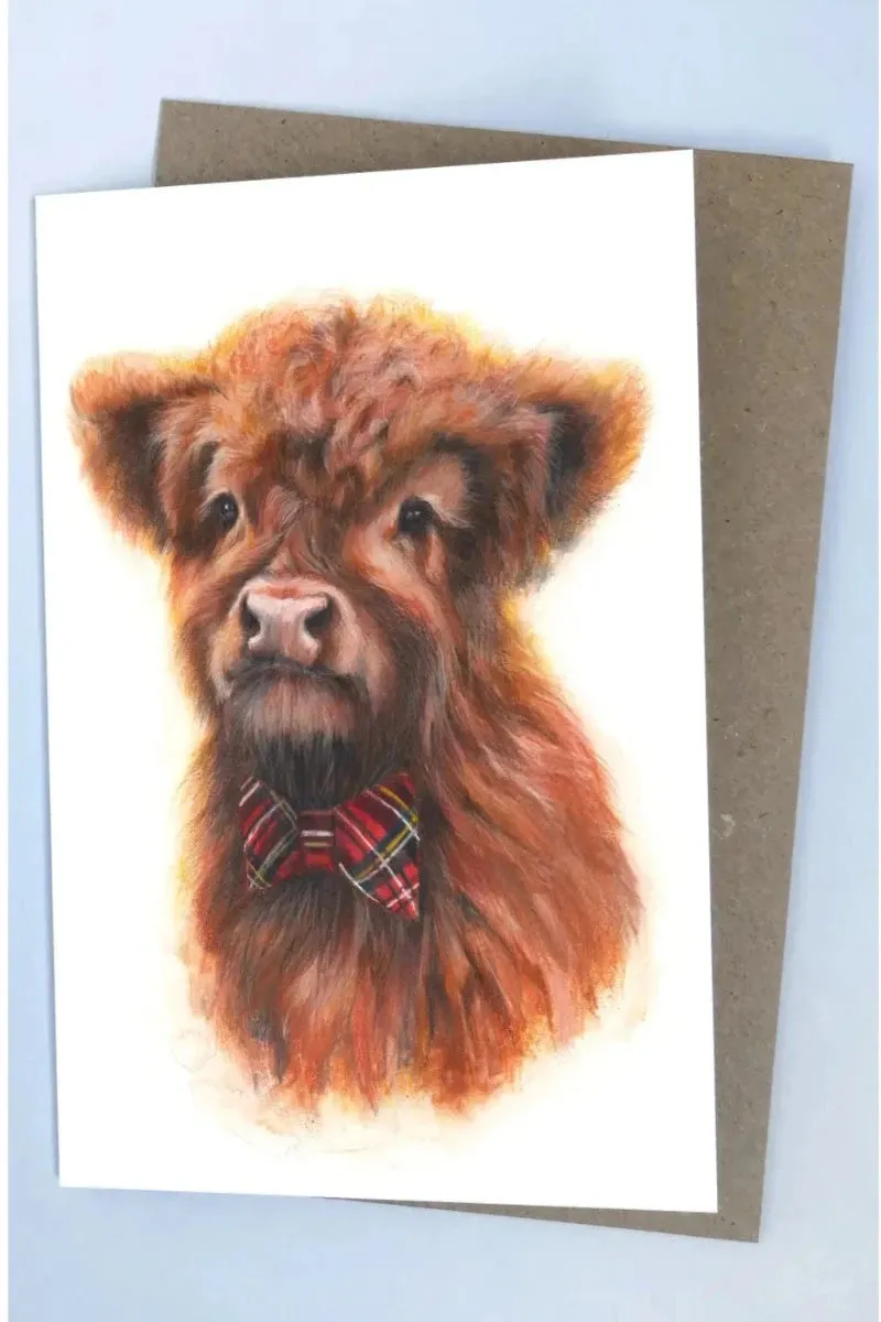 Highland Cow Greetings Card Set (6)