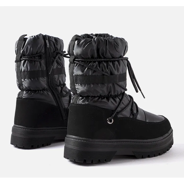 Inna Black classic girls' snow boots Arzeno