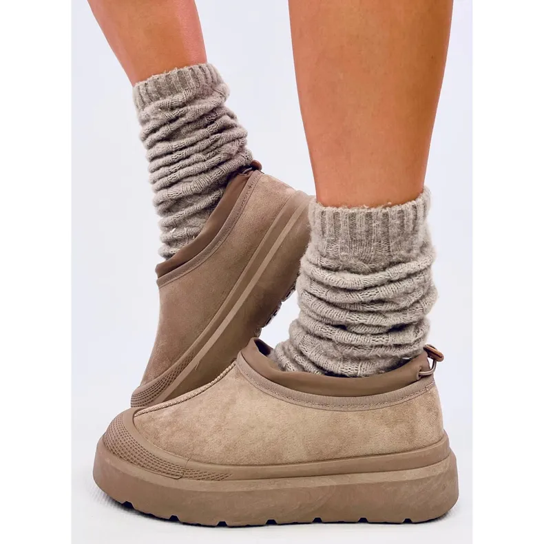 Jayden Khaki Emus Short Snow Boots beige