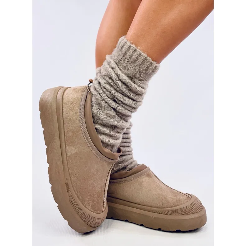 Jayden Khaki Emus Short Snow Boots beige