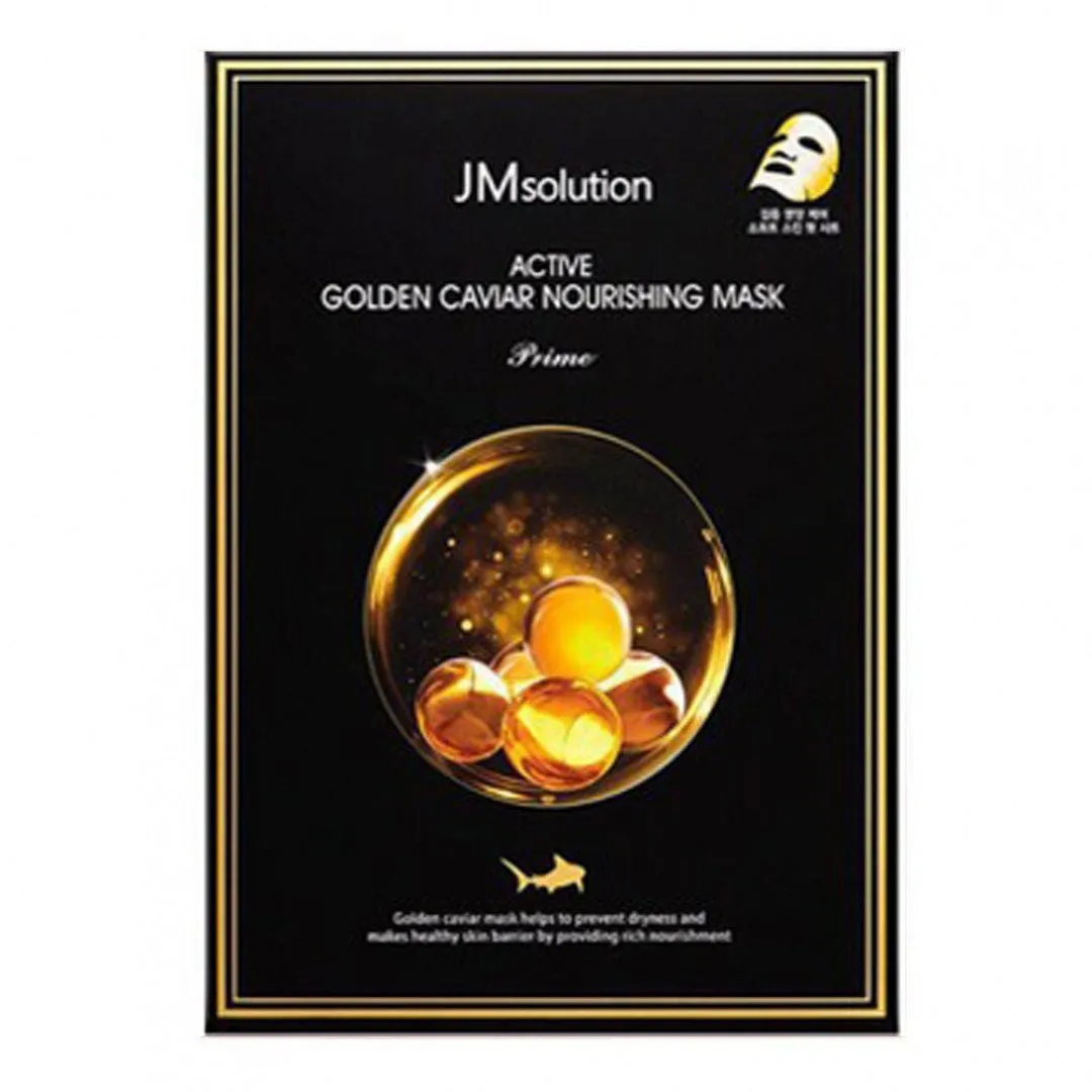 JM Solution Active Gold Caviar Nourishing Mask - 10 SHEETS